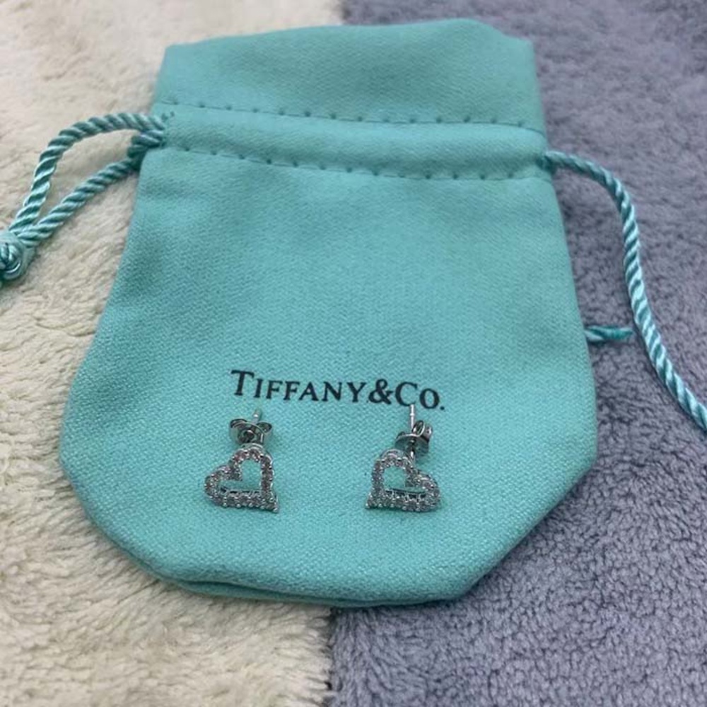 Tiffany Heart-Shaped Diamond Earrings